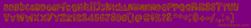 BENDIT   Font – Brown Fonts on Purple Background