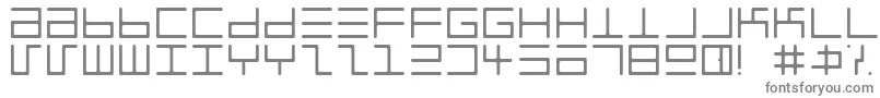 フォントEppyerlr – 白い背景に灰色の文字