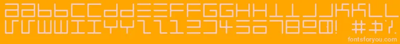 Eppyerlr Font – Pink Fonts on Orange Background
