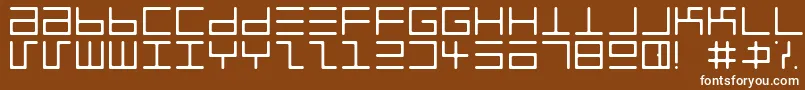 Eppyerlr Font – White Fonts on Brown Background