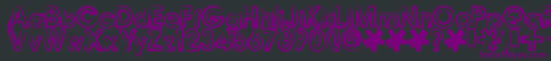 BENNB    Font – Purple Fonts on Black Background