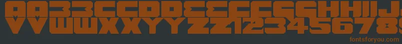 Benny Benasi Font Remake Font – Brown Fonts on Black Background