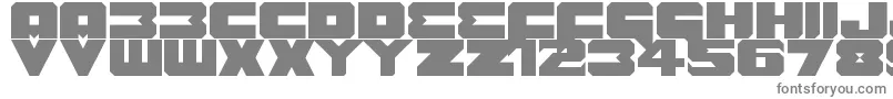 フォントBenny Benasi Font Remake – 白い背景に灰色の文字