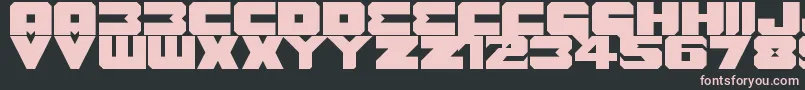 Шрифт Benny Benasi Font Remake – розовые шрифты на чёрном фоне