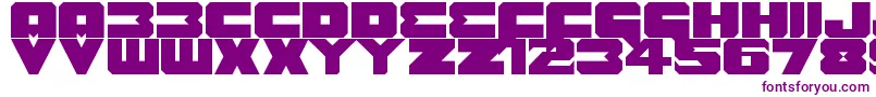 Шрифт Benny Benasi Font Remake – фиолетовые шрифты на белом фоне
