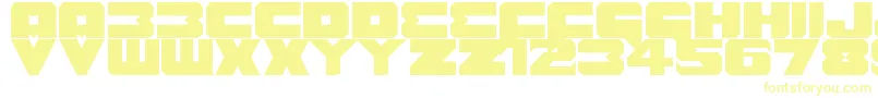 フォントBenny Benasi Font Remake – 白い背景に黄色の文字