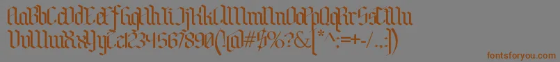 Police BenschGothic – polices brunes sur fond gris
