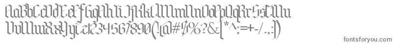 Шрифт BenschGothic – серые шрифты