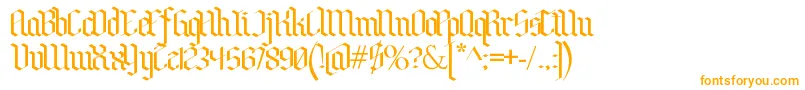 Шрифт BenschGothic – оранжевые шрифты