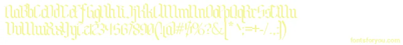 BenschGothic-Schriftart – Gelbe Schriften