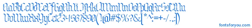 BenschGothicFlames Font – Blue Fonts