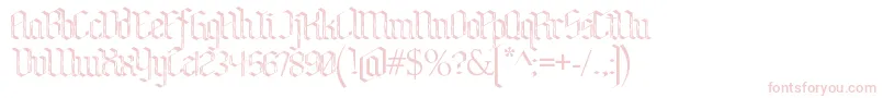 BenschGothicFlames Font – Pink Fonts on White Background