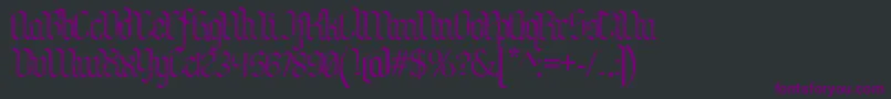 BenschGothicFlames Font – Purple Fonts on Black Background
