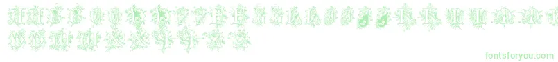 Cherubimcaps-Schriftart – Grüne Schriften