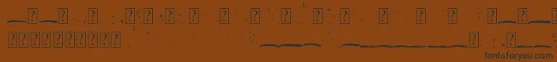 Beranak Swashes Font – Black Fonts on Brown Background