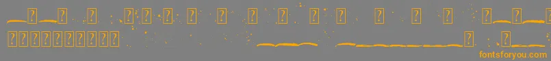 Beranak Swashes Font – Orange Fonts on Gray Background