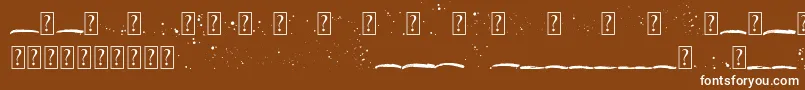 Beranak Swashes Font – White Fonts on Brown Background