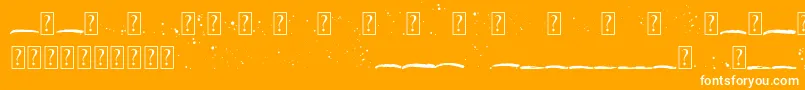 Beranak Swashes Font – White Fonts on Orange Background