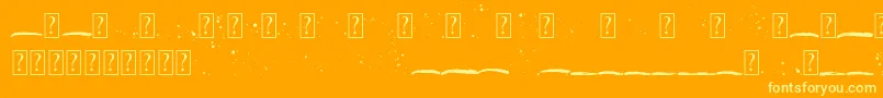 Beranak Swashes Font – Yellow Fonts on Orange Background