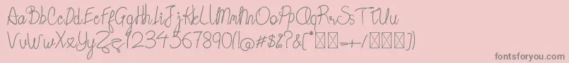 fuente Berather – Fuentes Grises Sobre Fondo Rosa