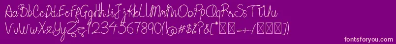 En savoir plus sur la police Berather Police Berather – polices roses sur fond violet