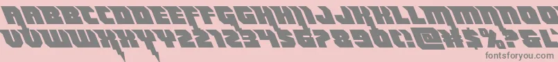 Thundertitanleft Font – Gray Fonts on Pink Background