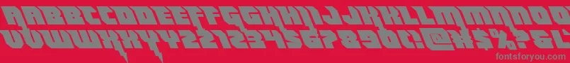 Thundertitanleft Font – Gray Fonts on Red Background