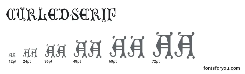CurledSerif Font Sizes