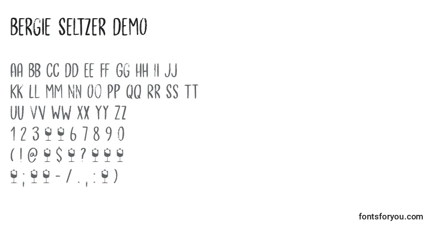 Bergie Seltzer DEMO-fontti – aakkoset, numerot, erikoismerkit