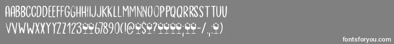 Bergie Seltzer DEMO Font – White Fonts on Gray Background