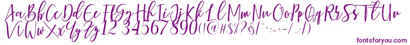 Berhilda-Schriftart – Violette Schriften