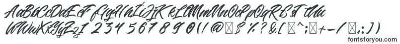 Шрифт Beric – шрифты с наклоном