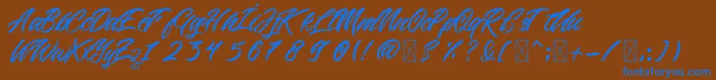 fuente Beric – Fuentes Azules Sobre Fondo Marrón