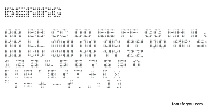 Berirg   (121105)-fontti – aakkoset, numerot, erikoismerkit