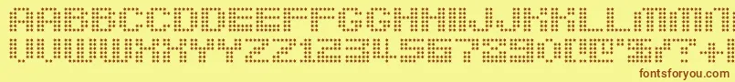 berirg   Font – Brown Fonts on Yellow Background
