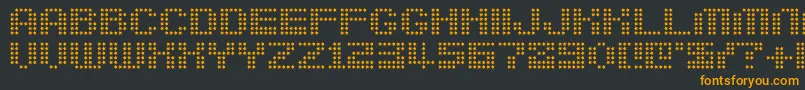 berirg   Font – Orange Fonts on Black Background