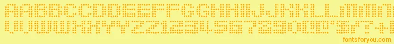 berirg   Font – Orange Fonts on Yellow Background