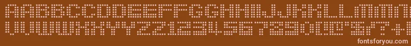 berirg   Font – Pink Fonts on Brown Background