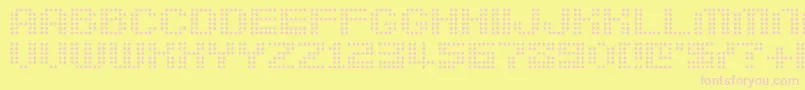 berirg   Font – Pink Fonts on Yellow Background