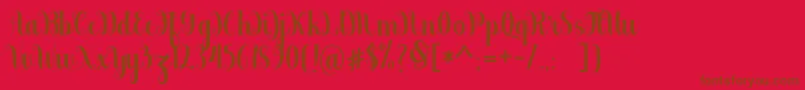 fuente berkarya – Fuentes Marrones Sobre Fondo Rojo