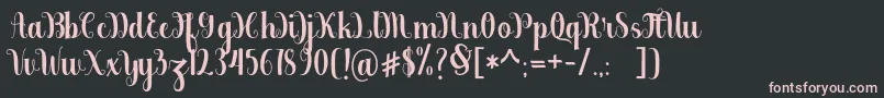 berkarya Font – Pink Fonts on Black Background