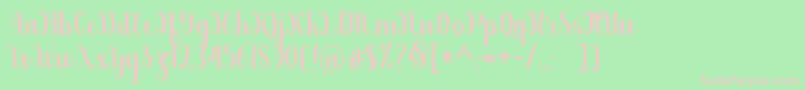 berkarya Font – Pink Fonts on Green Background