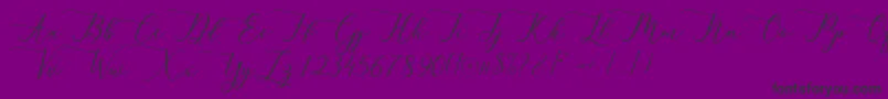 berlian Font – Black Fonts on Purple Background