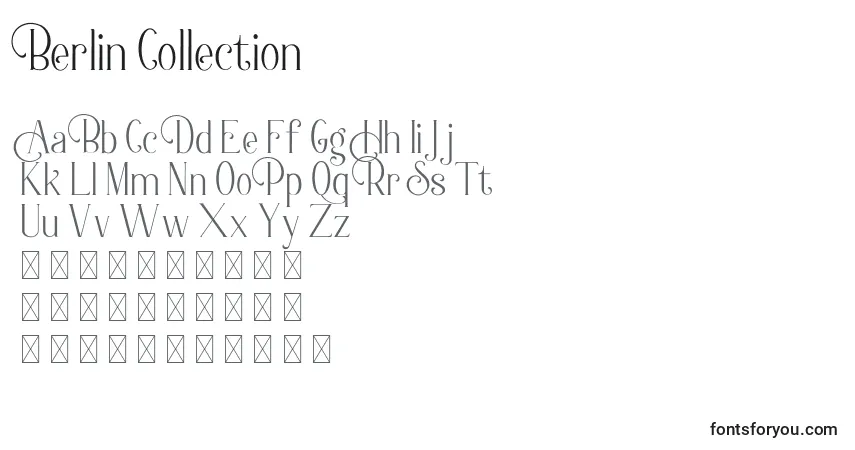 Berlin Collection-fontti – aakkoset, numerot, erikoismerkit