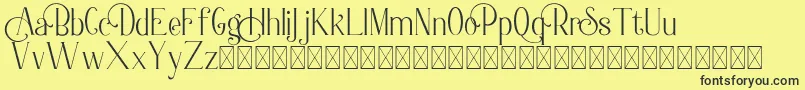 Berlin Collection Font – Black Fonts on Yellow Background