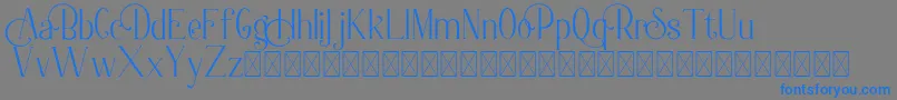 Berlin Collection Font – Blue Fonts on Gray Background