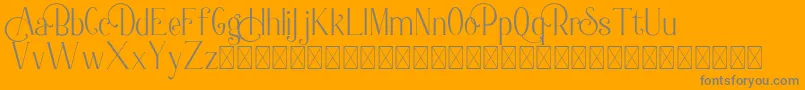 Berlin Collection Font – Gray Fonts on Orange Background