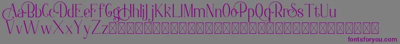 Berlin Collection Font – Purple Fonts on Gray Background