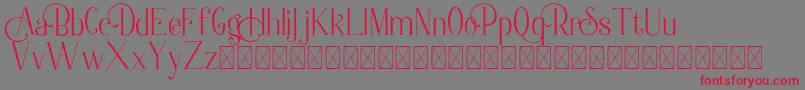 Berlin Collection Font – Red Fonts on Gray Background