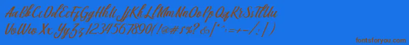 Más sobre la fuente Berlin Script fuente Berlin Script – Fuentes Marrones Sobre Fondo Azul